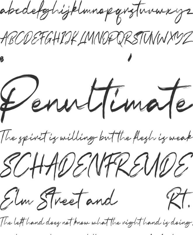 Indobrush Free Personal Use font preview
