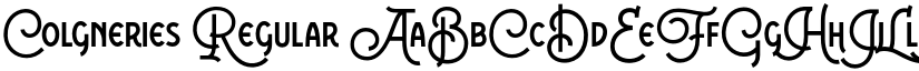 Colgneries Regular font