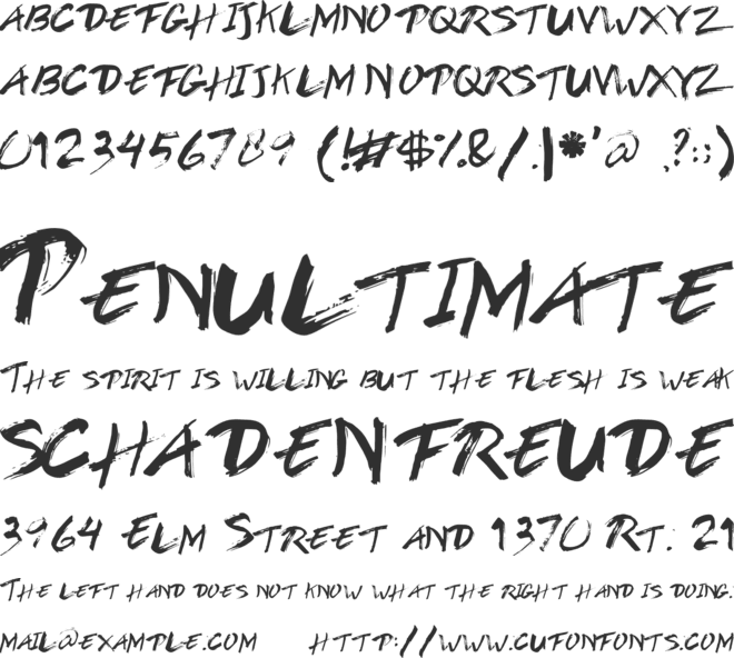 BROWEN font preview