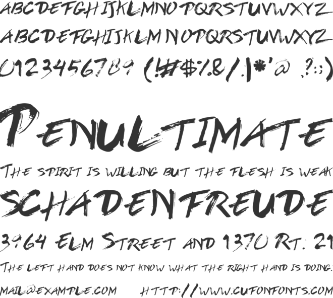 BROWEN font preview