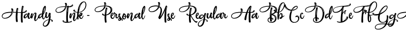 Handy Ink - Personal Use font download