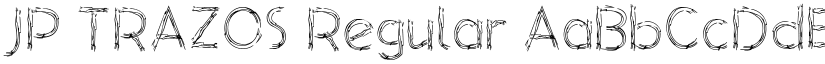 JP TRAZOS Regular font
