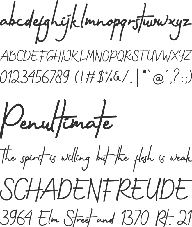 Gothenstone font preview