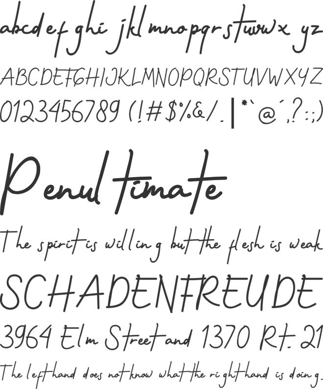 Gothenstone font preview