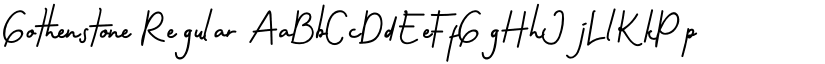 Gothenstone Regular font