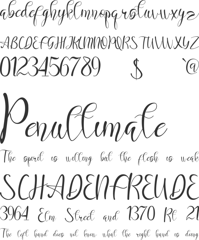 Maranello font preview