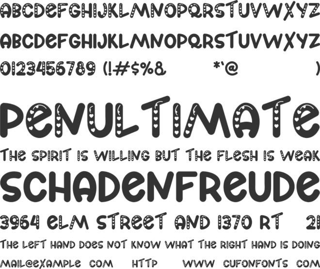 Fate Of Love font preview