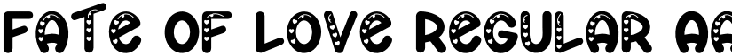 Fate Of Love Regular font
