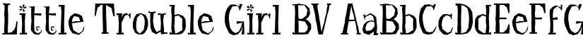 Little Trouble Girl BV font