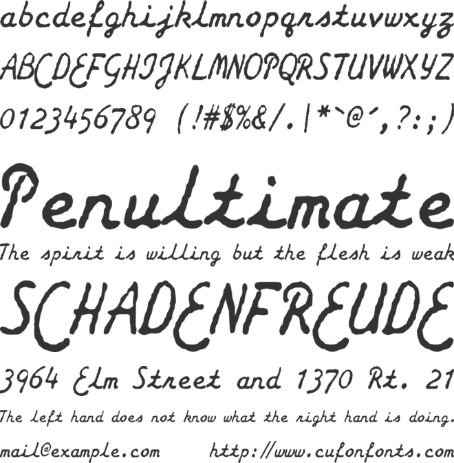 zai Smith-Corona Galaxie Typewriter font preview