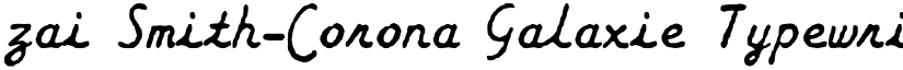 zai Smith-Corona Galaxie Typewriter Regular font