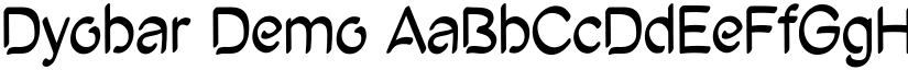 Dyobar Demo font