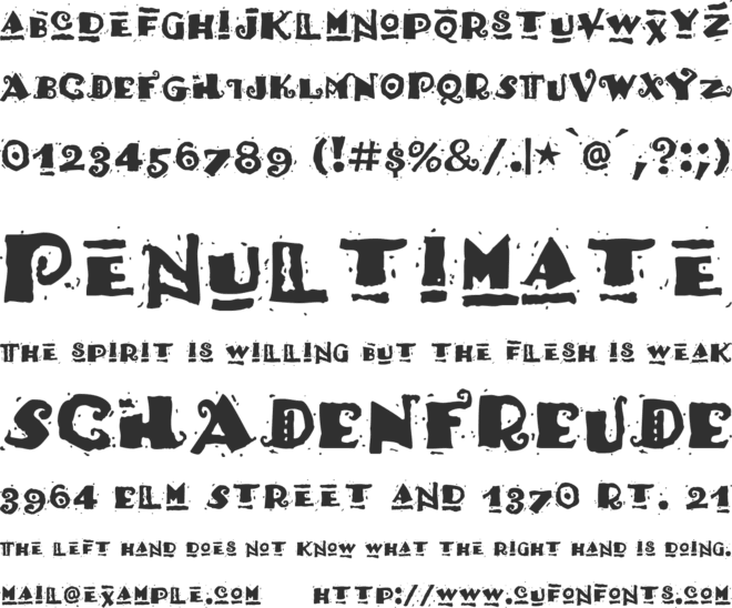 Hot Tamale font preview