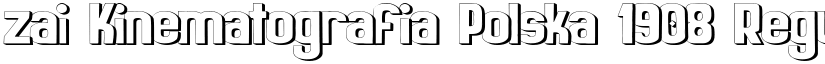 zai Kinematografia Polska 1908 Regular font