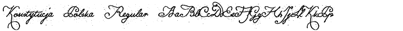 Konstytucja Polska Regular font