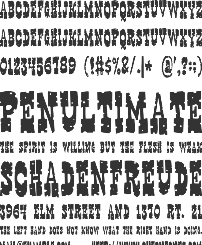 Gringo Nights font preview