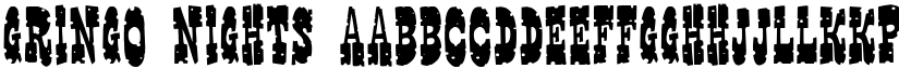 Gringo Nights font