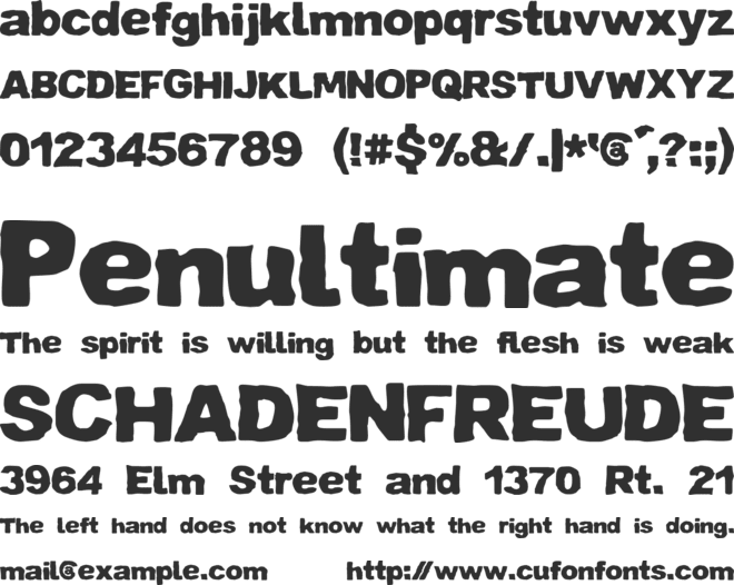 zai Crumpled Paper font preview