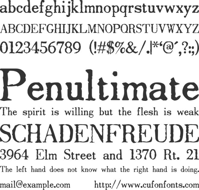 Drukarnia Polska font preview