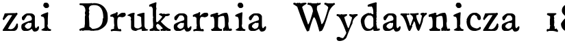 zai Drukarnia Wydawnicza 1870 Regular font