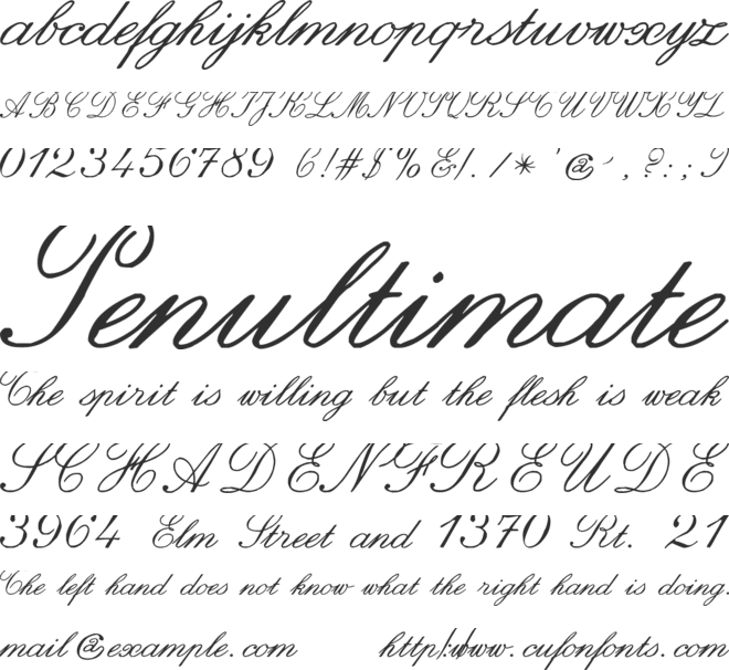 zai  Hand Calligraphy font preview