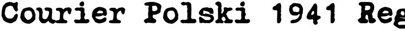Courier Polski 1941 Regular font
