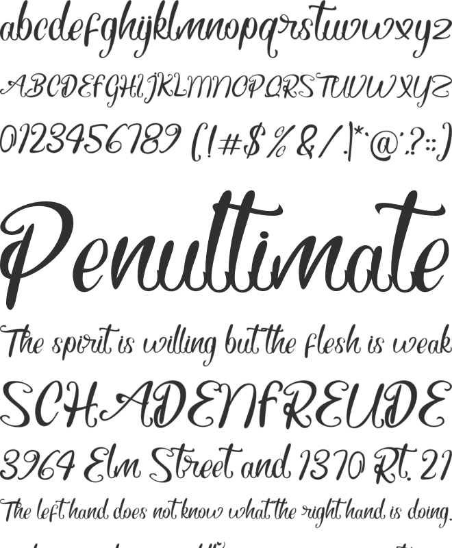 Hustyle font preview
