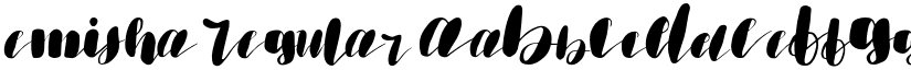 emisha Regular font
