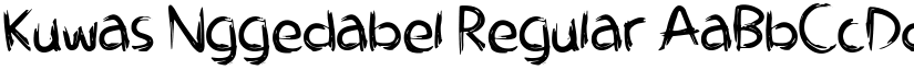Kuwas Nggedabel Regular font