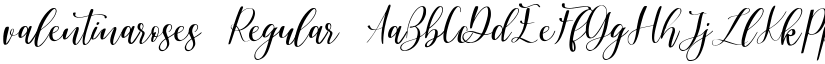 valentinaroses Regular font