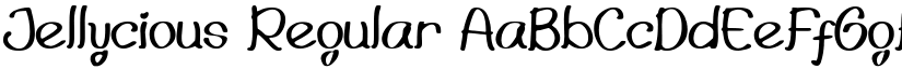 Jellycious Regular font