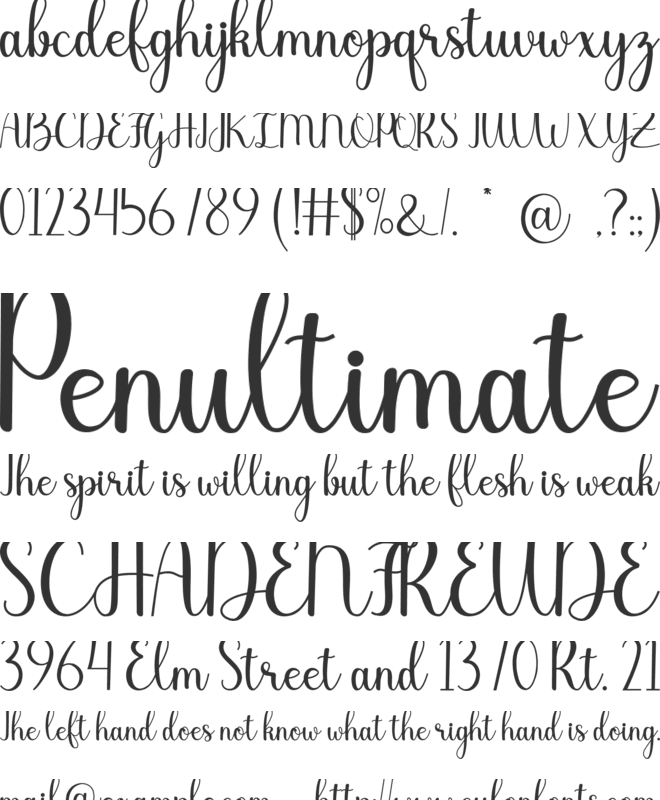 chariska font preview