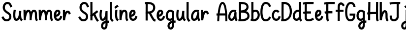 Summer Skyline Regular font