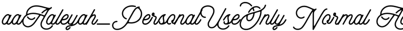 aaAaleyah_PersonalUseOnly font download