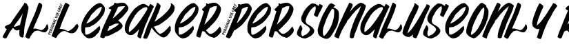 Al_LeBaker_PersonalUseOnly Regular font