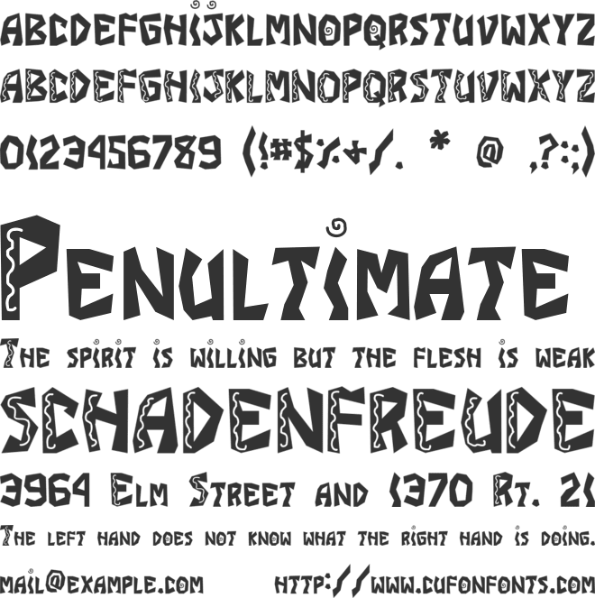 JI Burrito font preview