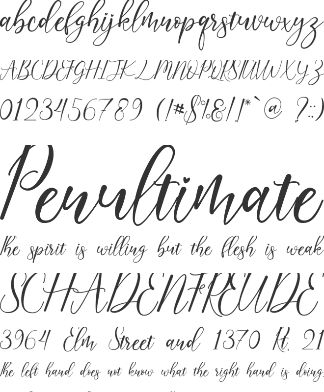 asmirandah font preview