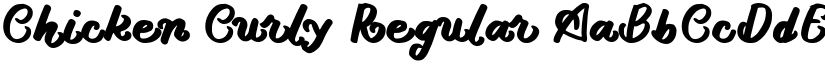 Chicken Curly Regular font