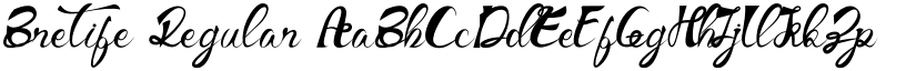 Bretife Regular font