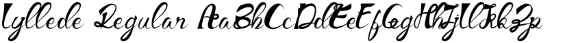 Lyllede Regular font