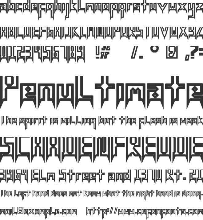 Ciumaqu font preview