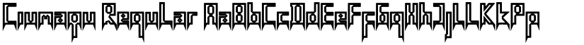 Ciumaqu Regular font