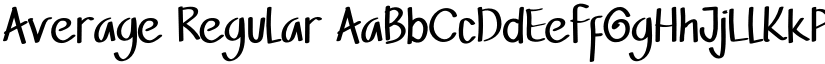 Average Regular font