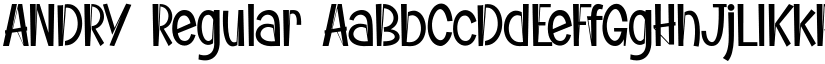 ANDRY Regular font