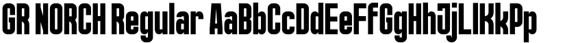 GR NORCH Regular font