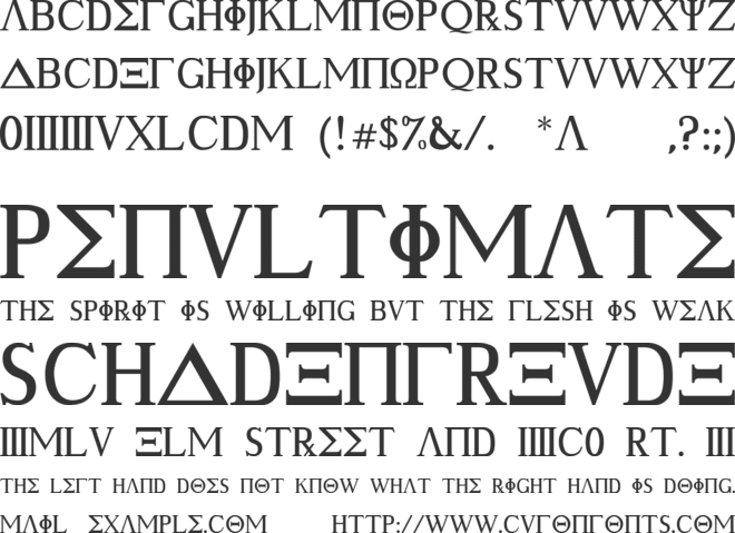 Ancient Geek Font