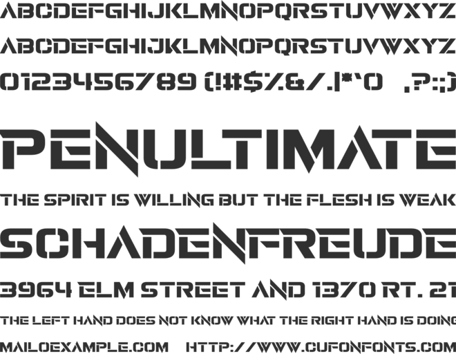 Revamped font preview