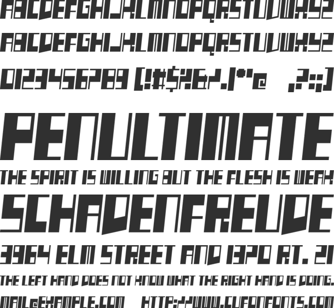 Clease Plap font preview