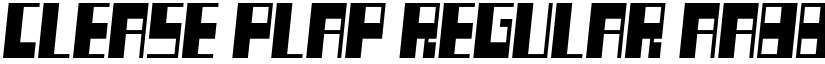Clease Plap Regular font