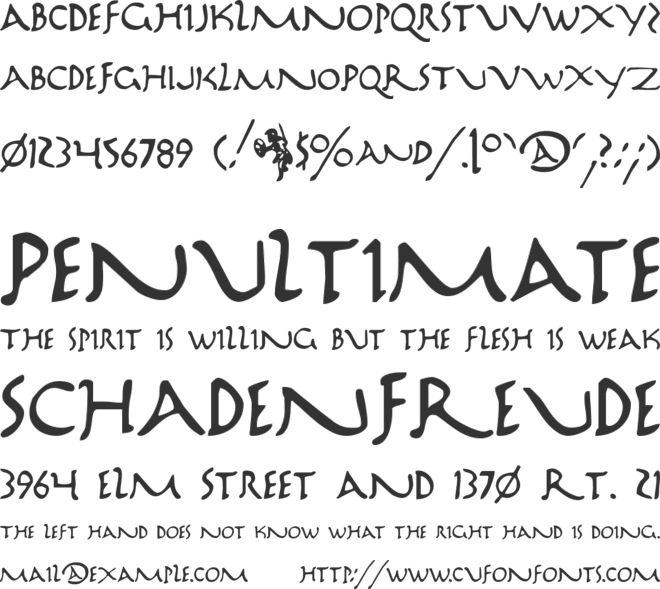 Marathon font preview